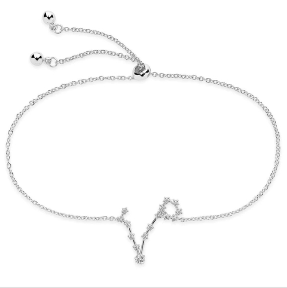 Silver Pisces Constellation Drawstring Bracelet - Picture 1 of 8
